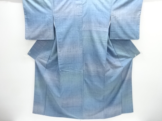 JAPANESE KIMONO / TSUMUGI / WOVEN BOKASHI PATTERN